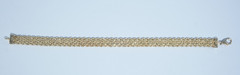 UNIQUE 18K Yellow Gold 8mm Woven Bracelet 6.6 Grams, 7.25″