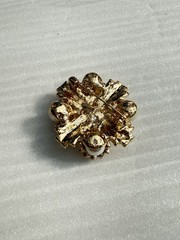 Gold And White Pearl Fashion Vintage Style Brooch Pin