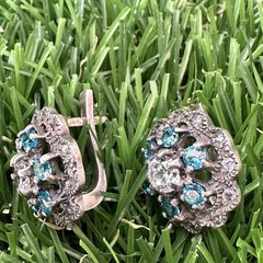 Vintage Earrings Silver 925 Women’s Jewelry