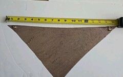 Vtg 1970’s 80s Gold Tone Mesh Cowl Bib Necklace Small