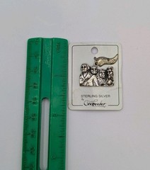NOS Wheeler Mfg Co. Vtg Sterling Silver Mount Rushmore South Dakota 925 Charm
