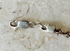Vintage KC Sterling Silver 925 Margarita Popcorn Bracelet Italy 8″