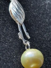 Vintage Sterling Silver Freshwater Pearl 18″ Necklace Bracelet SET 925 Cultured