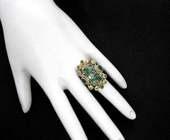 Nicky Butler Ring 925 Sterling Silver Green Rutilated Quartz Peridot Designer