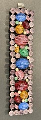 RARE JULIANA DELIZZA & ELSTER BOOK Bib Bracelet PIECE Rhinestone Parure Set Read