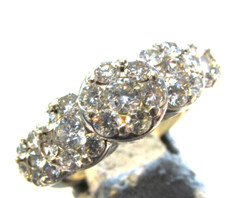 IGI Certified 1.50 ctw Natural Diamond Ring with Certificate 14k wg Size 5 to 6