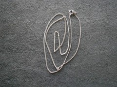 Dainty Curb Chain Vintage Sterling Silver Necklace 18″ ~ 1.6g