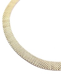 Vintage NANASI 12K Gold Filled Mesh Necklace 47 Grams 15.5 Inch Collar