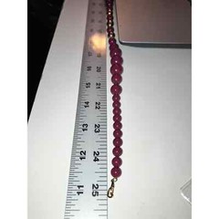 Red and Gold Beaded 25.25 Inch Necklaces!