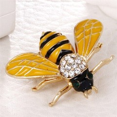 Cartoon Full Drill Brooch Beetle Ladybug Ant Bird Snail Brooch Insect Brooch