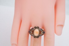 Vintage Sterling Silver 925 Larimar Ring Size 8.25