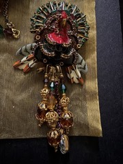 Lunch At The Ritz (LATR) Turkey Brooch / Pendant Earrings RARE VINTAGE Set