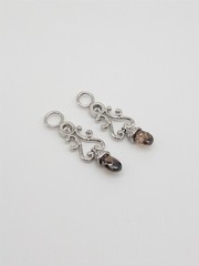 Loree Rodkin $11,500 2.30ct Champagne VS Diamond Platinum Earring Dangle JACKETS