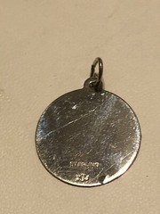 Vintage Sterling “Happy Birthday” Pendant Signed JJJ