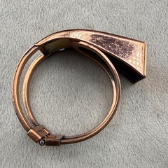 Vintage Matisse Bracelet Copper Tone Enamel Signed 6.5”