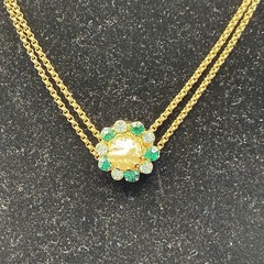 Vintage 12k Gold Filled Watch Chain FOB, ChatelaineSlide,Swivel Dog Clip, ~READ~