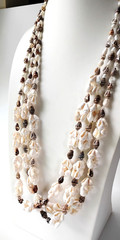 Vintage Bohemian Cowrie Shell Necklace Lot of Three Ocean Beach 30in