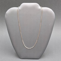 Vintage Sterling Silver Snake Chain Necklace 17″ 925 Italy AGI Minimalist Design