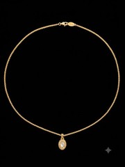 VINTAGE 1970s NAPIER GOLDTONE CHAIN WITH SPARKLE PENDANT