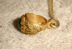 Vintage Avon 79 Charm Pendant and Unbranded 1979 Mini Senior Class Ring Pendant