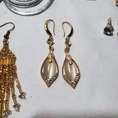 Lot of 19 Pairs Assorted Dangle, Hoop and Stud Earrings