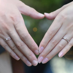 925 Sterling Silver & Round Cut 1.CT Diamond Yes I Do Promise Couple Ring Set