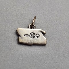 Vintage Sterling Marathon Running Charm 26.2 925 Silver SJC Sundancer Run Goal