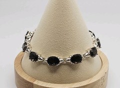 Ross Simons Sterling Silver 19.00ct Smoky Quartz Tennis Bracelet 7.5″