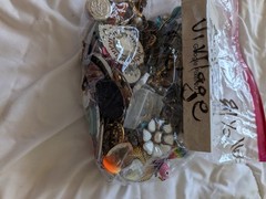 Vintage 1.5 LBS Craft Junk Scrap Jewelry Set Harvest, Repurpose, Salvage