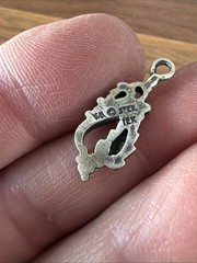 WM Wheeler 12K and 925 Sterling Pendant Black Hills Gold 7/8”