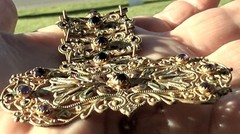 Antique Austro-Hungarian Jeweled Enamel Belt – Renaissance Revival 19thC