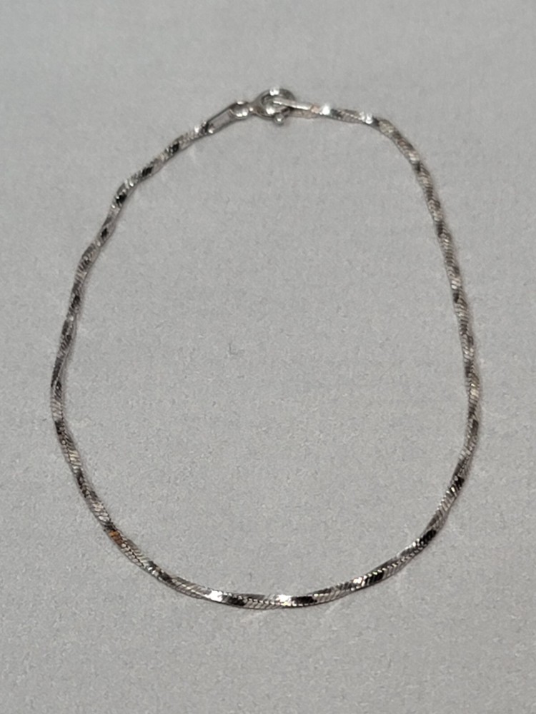 Sterling Silver Bracelet 925 RO 7.25″ Bracelet 1.72 grams Signed