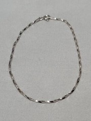 Sterling Silver Bracelet 925 RO 7.25″ Bracelet 1.72 grams Signed
