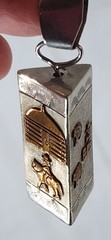 Vintage Large Mixed Metals Storytelling Pendant