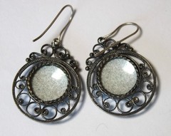 Vintage 1980s Russian Hand Painted Enamel Jewelry Earrings 3 Variations #122,157