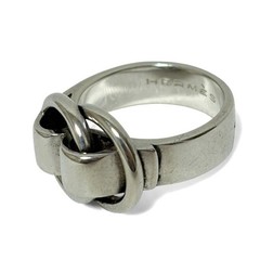 HERMÈS Deux Anneaux Ring SV925 Silver #52 (Size 12) Auth Used