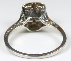 Antique Art Deco 1920’s Diamond Engagement 18KW Ring Size 6 UK-L1/2 EGL USA