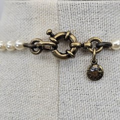 J. Crew Yellow Resin & Rhinestone Faux Pearl Cluster Statement Collar Necklace