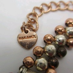 Vintage Cleopatra Necklace Egyptian Revival Mixed Metals Nakamol Collar 18 Inch