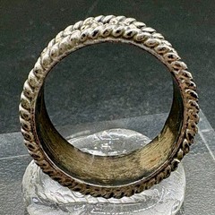 Vintage Taxco Mexico Sterling Silver 925 Floral Wide Band Ring Size 5.25 5.2g