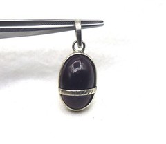 Natural Star Garnet Brown Color 925 Sterling Silver 1.25 Inch Pendant Daily Wear