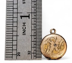 Antique Richards Mfg Co Gold Filled Photo Locket c.1900 Attleboro MA