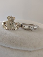 Vintage 925 Sterling Silver Ring Lot 6pc Adjustable Stackable Tested Pinky Toe