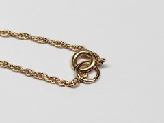 UNIQUE & Pretty 14k Textured & Floral 4 Bar Simulated Gem Pendant 17.5″ Necklace