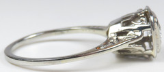 Antique Art Deco 1920’s Diamond Engagement 18KW Ring Size 6 UK-L1/2 EGL USA
