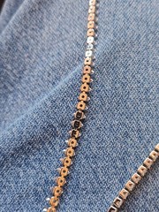 UNMARKED UNTESTED 5mm. MARQUISE 16″ NECKLACE JEWELRY