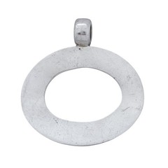 Vintage Sterling Silver 925 Oval Slide Pendant