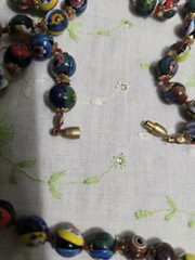 VTG MCM MURANO GLASS BEADS VENETIAN 30in NECKLACE & BRACELET