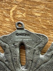 Vintage Metzke Pewter Sand Dollar Pendant ONLY Very Good Condition