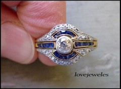 Lab-Created 1.90CT Round Cut Diamond Vintage Art Deco Ring 14K 2-Tone Gold Finis